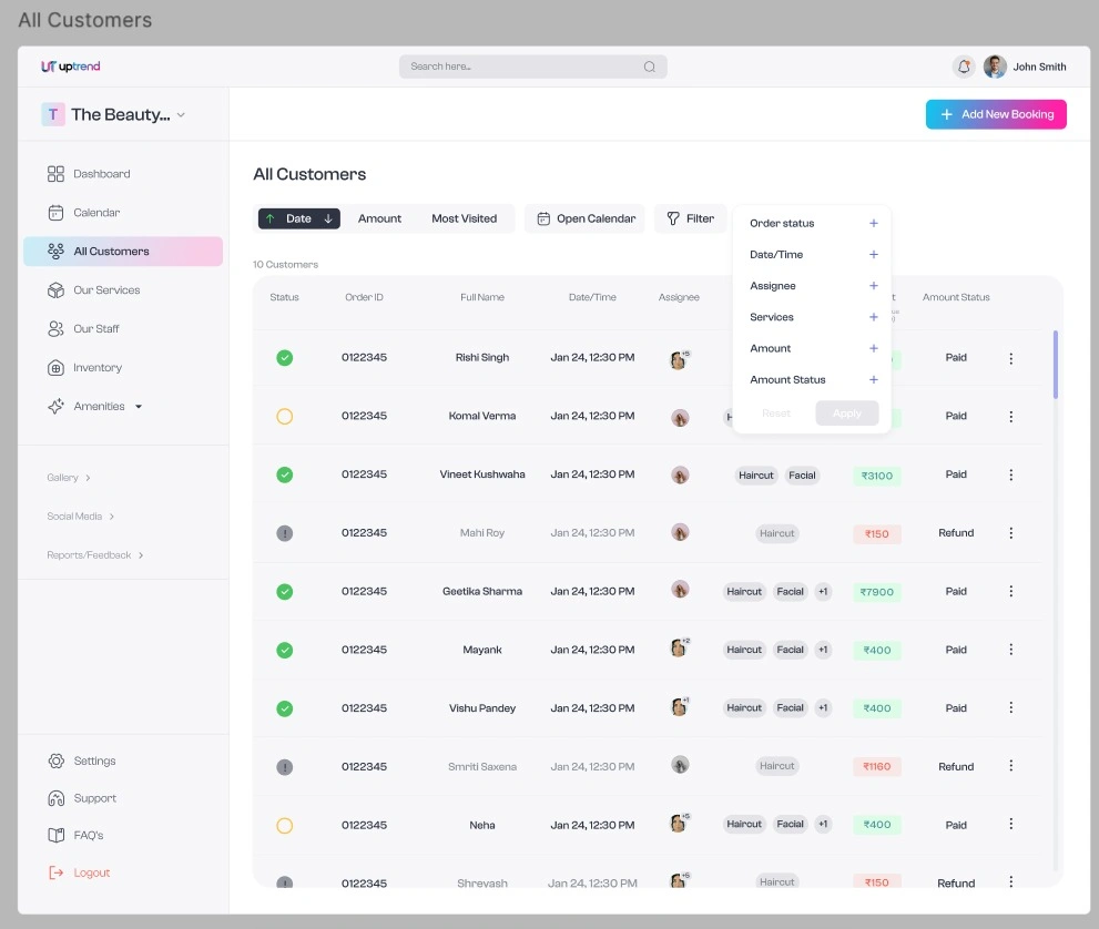 structured booking platform benefits